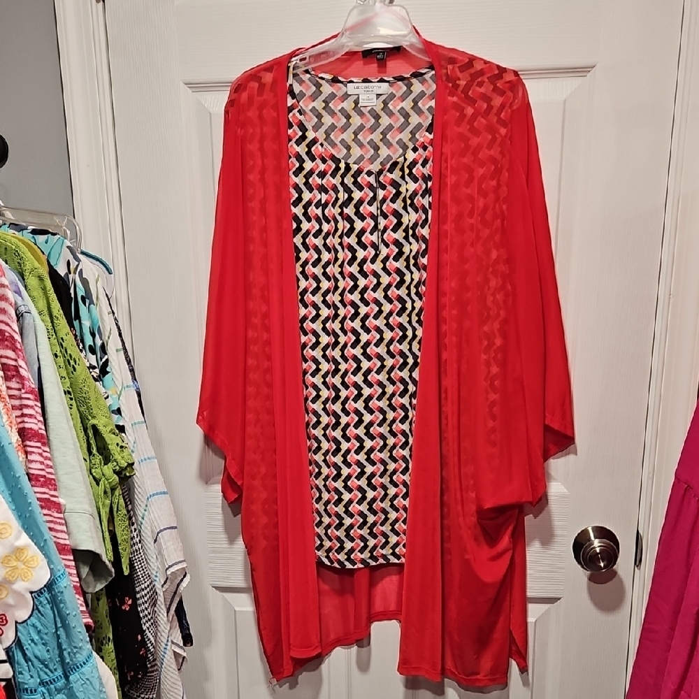 Liz Claiborne Multicolor Patterned Top
